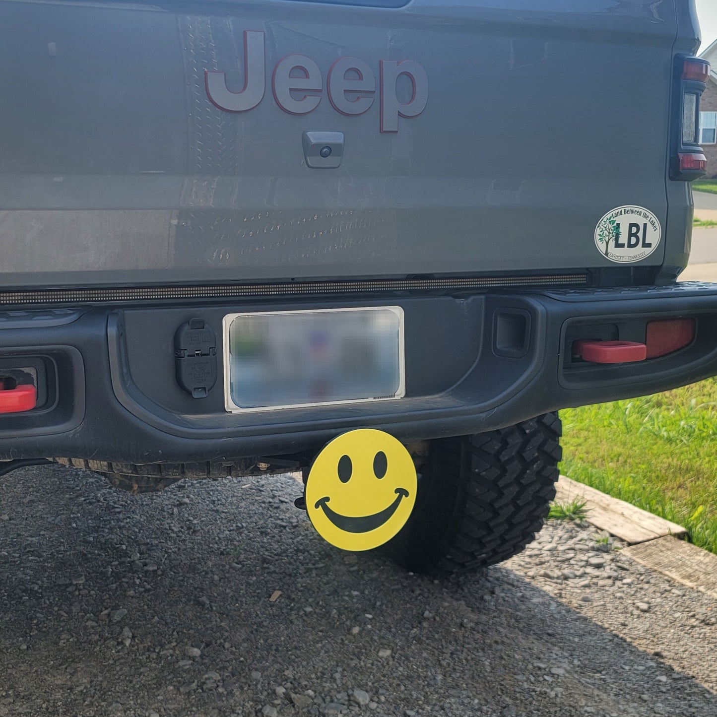 Smiley Face Hitch Cover